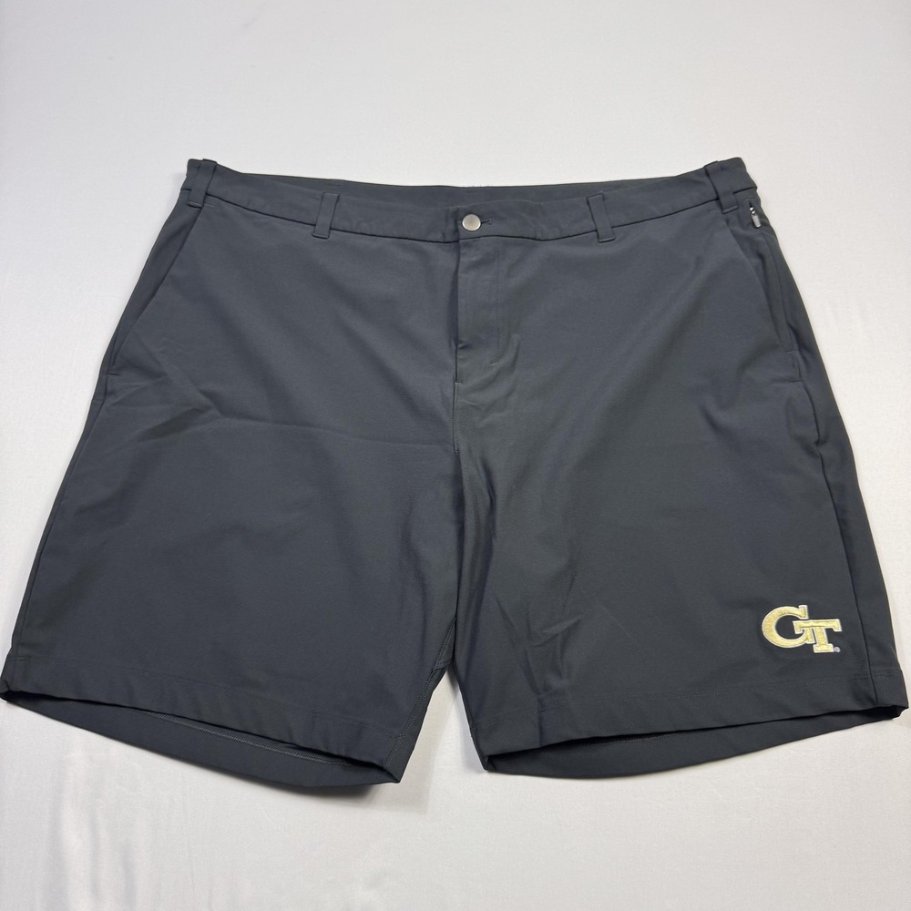 Lululemon Georgia Tech Yellow Jackets Shorts‎ Mens 44 Gray NCAA Golf GT Logo